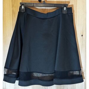 SHEIN Black Skater Skirt, Large EUC